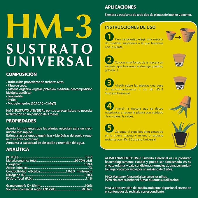 Sustrato Universal HM-3 Agri Natura - Imagen 3