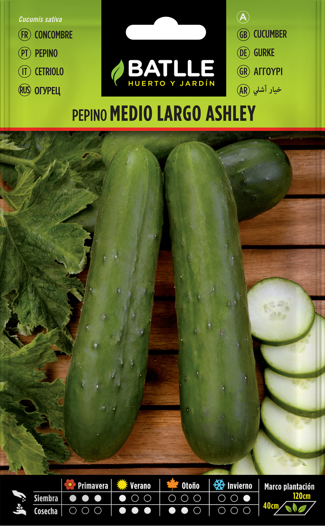 Pepino Medio Largo Ashley