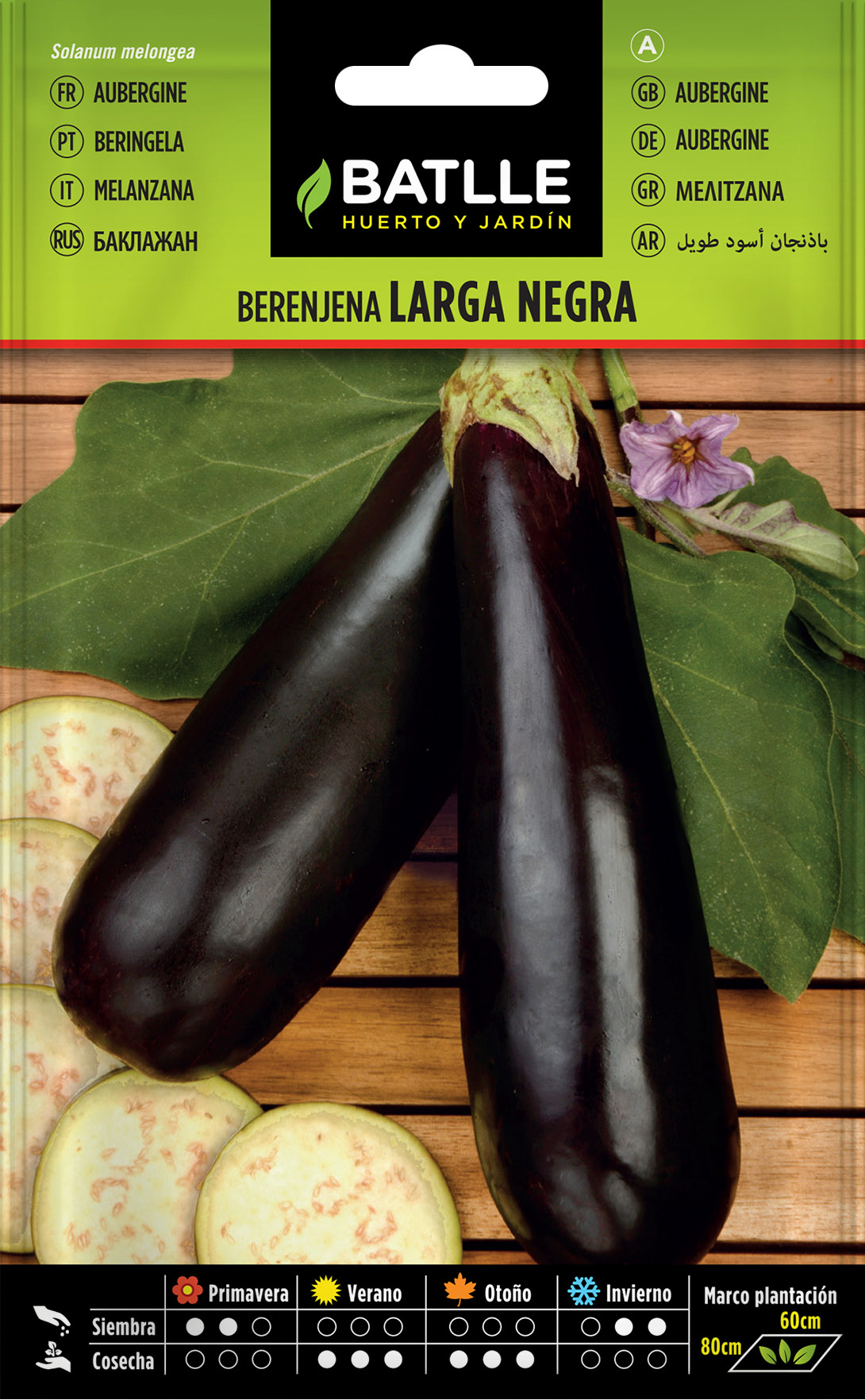Berenjena Larga Negra