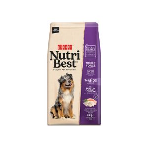 Pienso Nutribest Adult 7+ Years Pollo y Arroz para perros senior