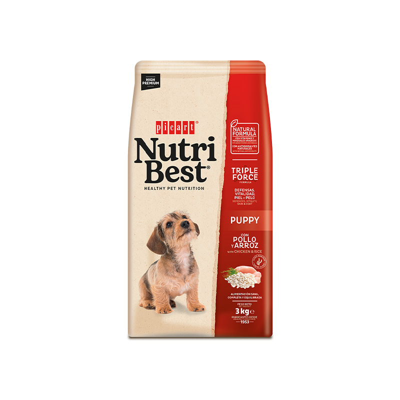 Pienso Nutribest Puppy Pollo y Arroz para cachorros