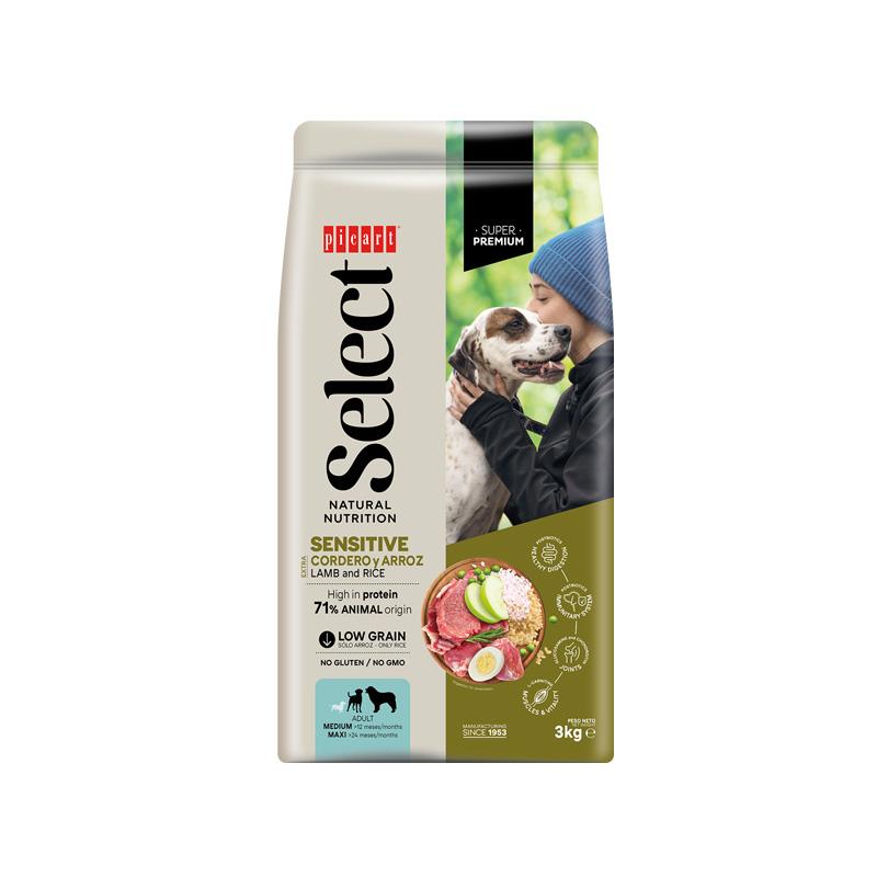 Pienso Picart Select Adult Sensitive Cordero y Arroz para perros medianos