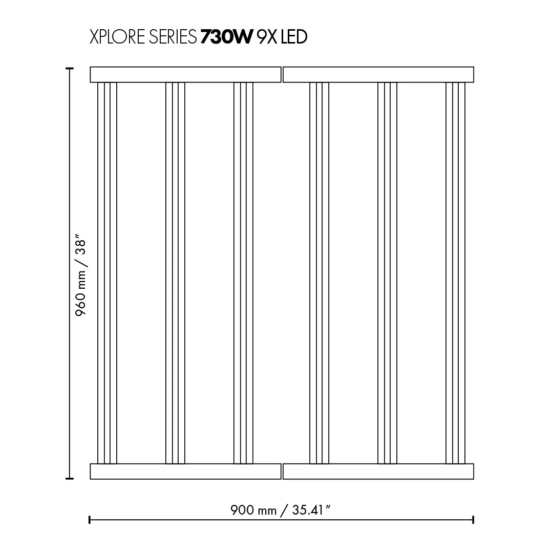Xplore Series LED 730W 9X 2.7 DimLux vista 5