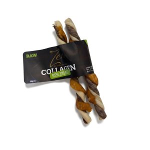 Trenza de colágeno con pollo y pato 12 cm 2 uds para perros - Zen Collagen