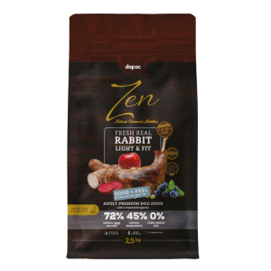Saco de pienso Zen Grain Free Rabbit Light & Fit 2,5 kg para perros adultos