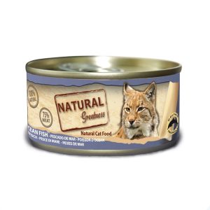 Lata Natural Greatness Pescado de Mar 70 g para gatos