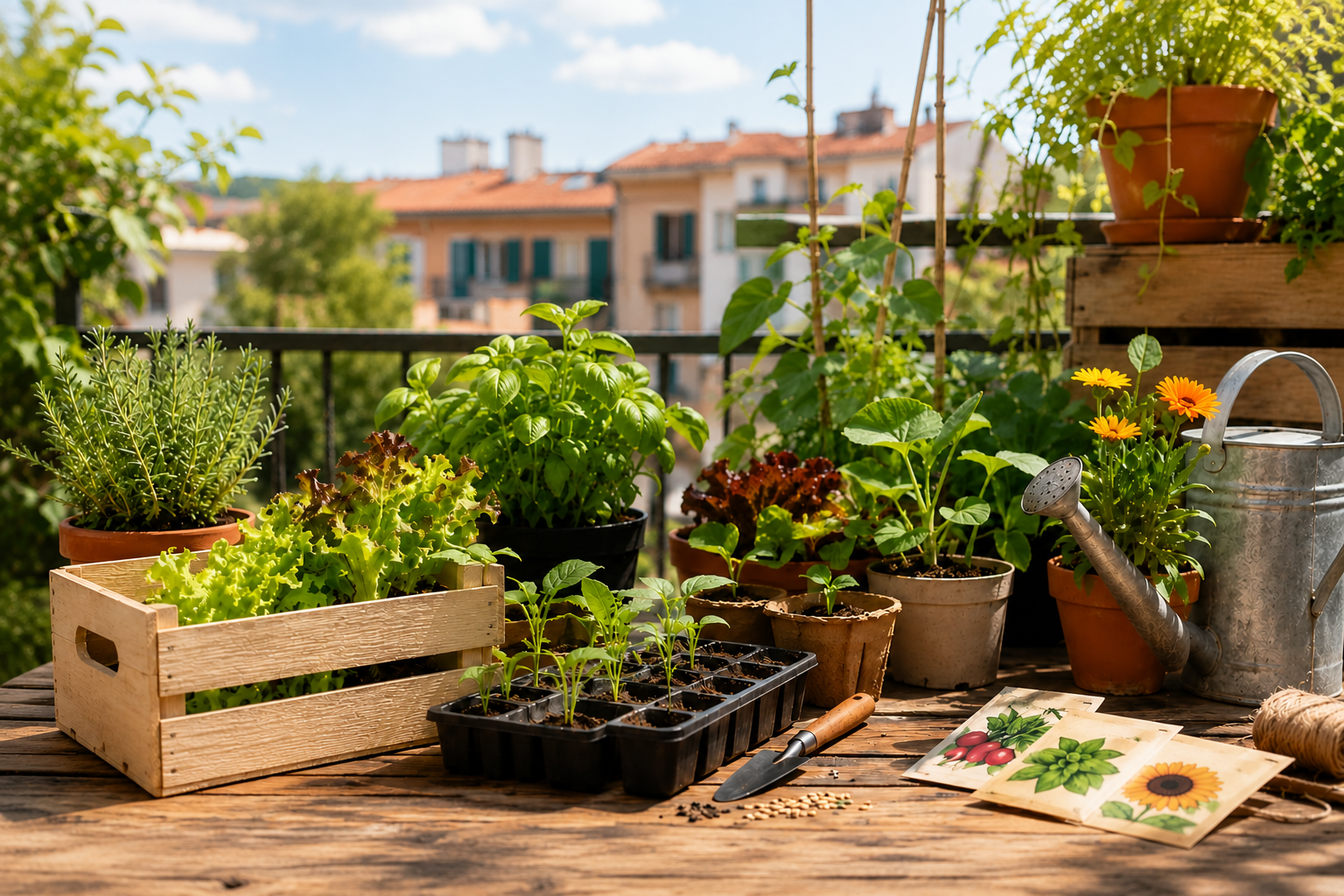 Qué plantar en junio en maceta, terraza o huerto pequeño