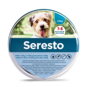 Collar antiparasitario Seresto perros hasta 8 kg 38 cm
