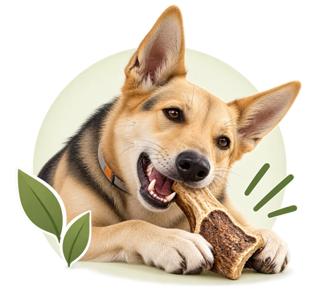 Hada mordiendo un snack de masticación natural