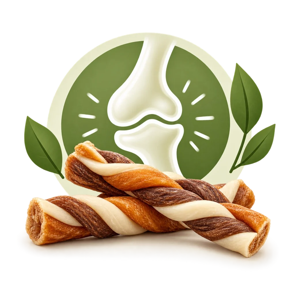 Snacks de colágeno para perros